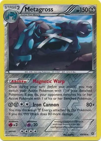 Ancient Origins Metagross #49/98 reverse holo
